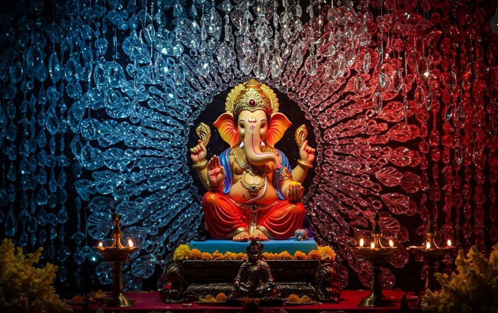 Divine Lord Ganesha Wall Art – Premium Framed Poster